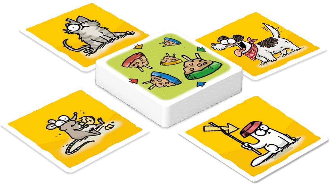 MDR Simon's Cat Lunch Time jeu de carte pour les familles Vitesse Reflex Jeu Fast Paced