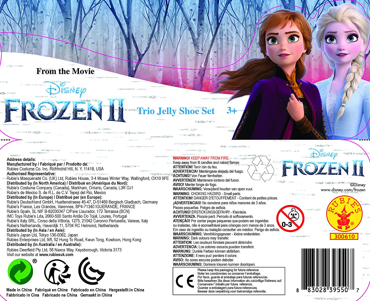 Rubie’s Girl’s Frozen 2 Jelly Shoes TopToy
