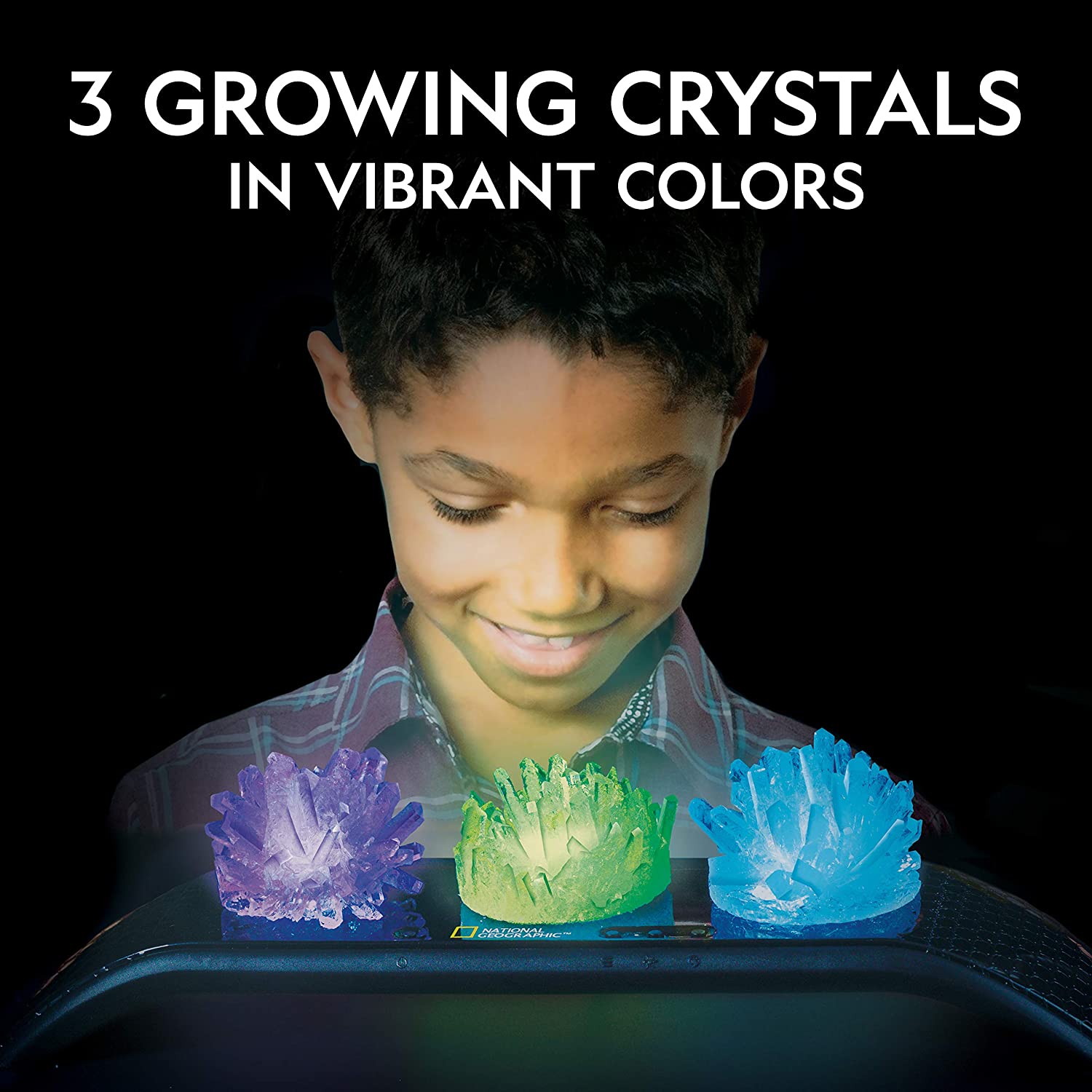 National Geographic Mega Crystal Growing Lab Grow 6 Vibrant Crystals