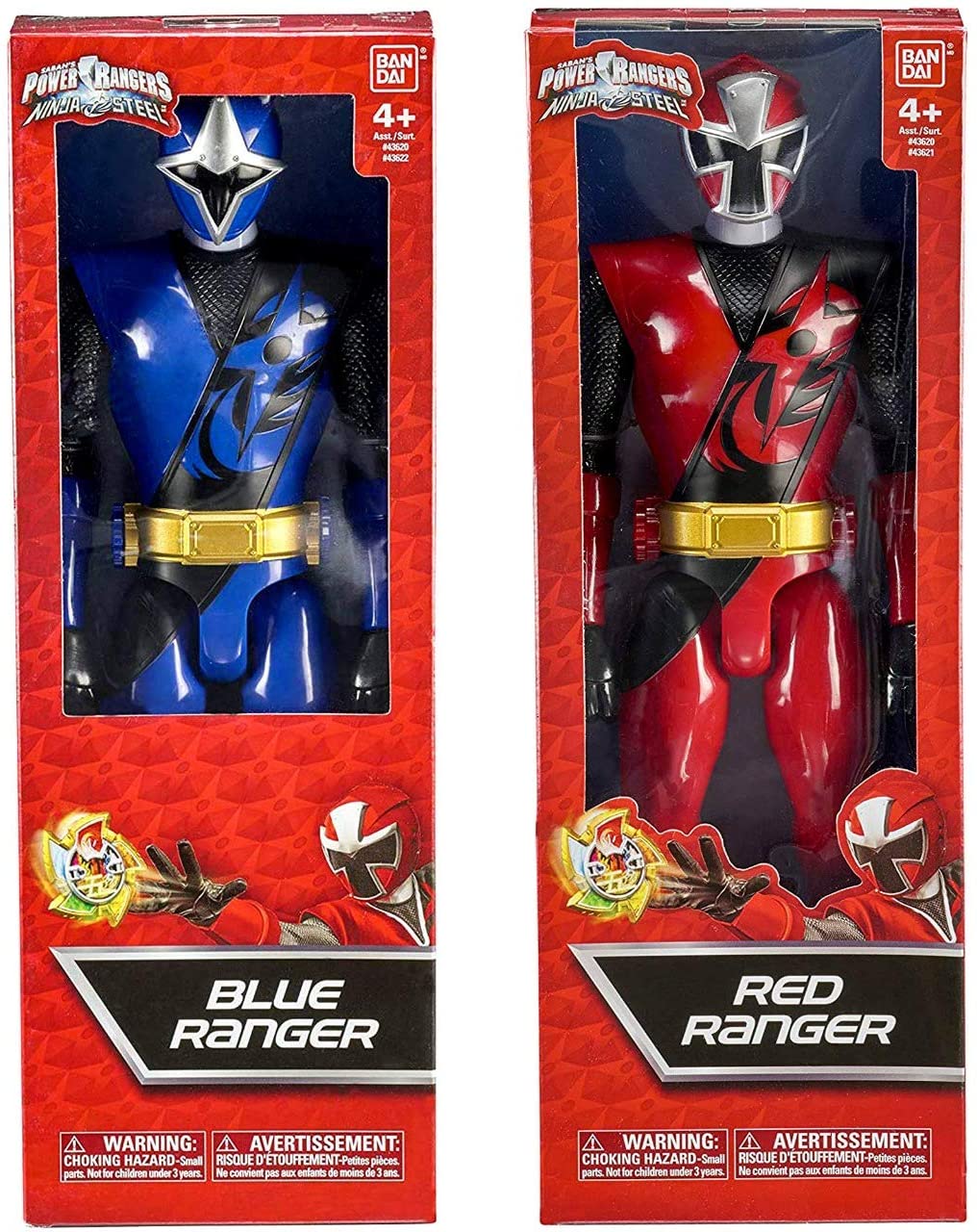 NEW Power Rangers 43621 Ninja Steel 30cm Red Ranger Titan Figure 