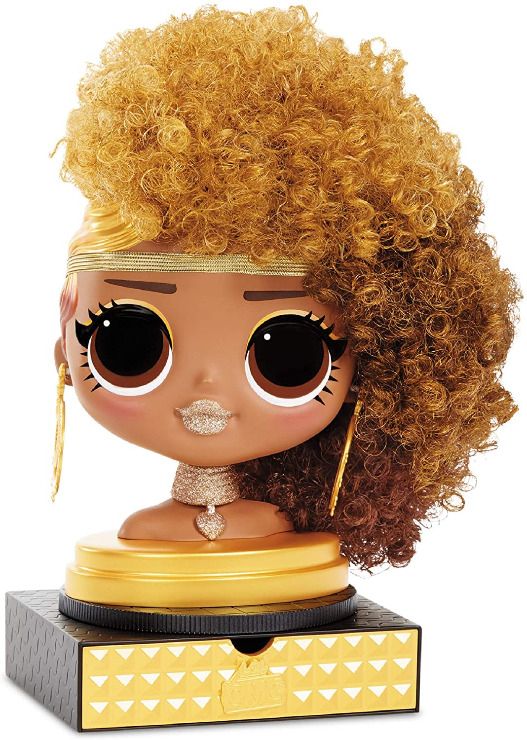 LOL Surprise OMG Styling Head with Stick-on Hair for Endless Styles - 30 Surprises and Accessories - Royal Bee