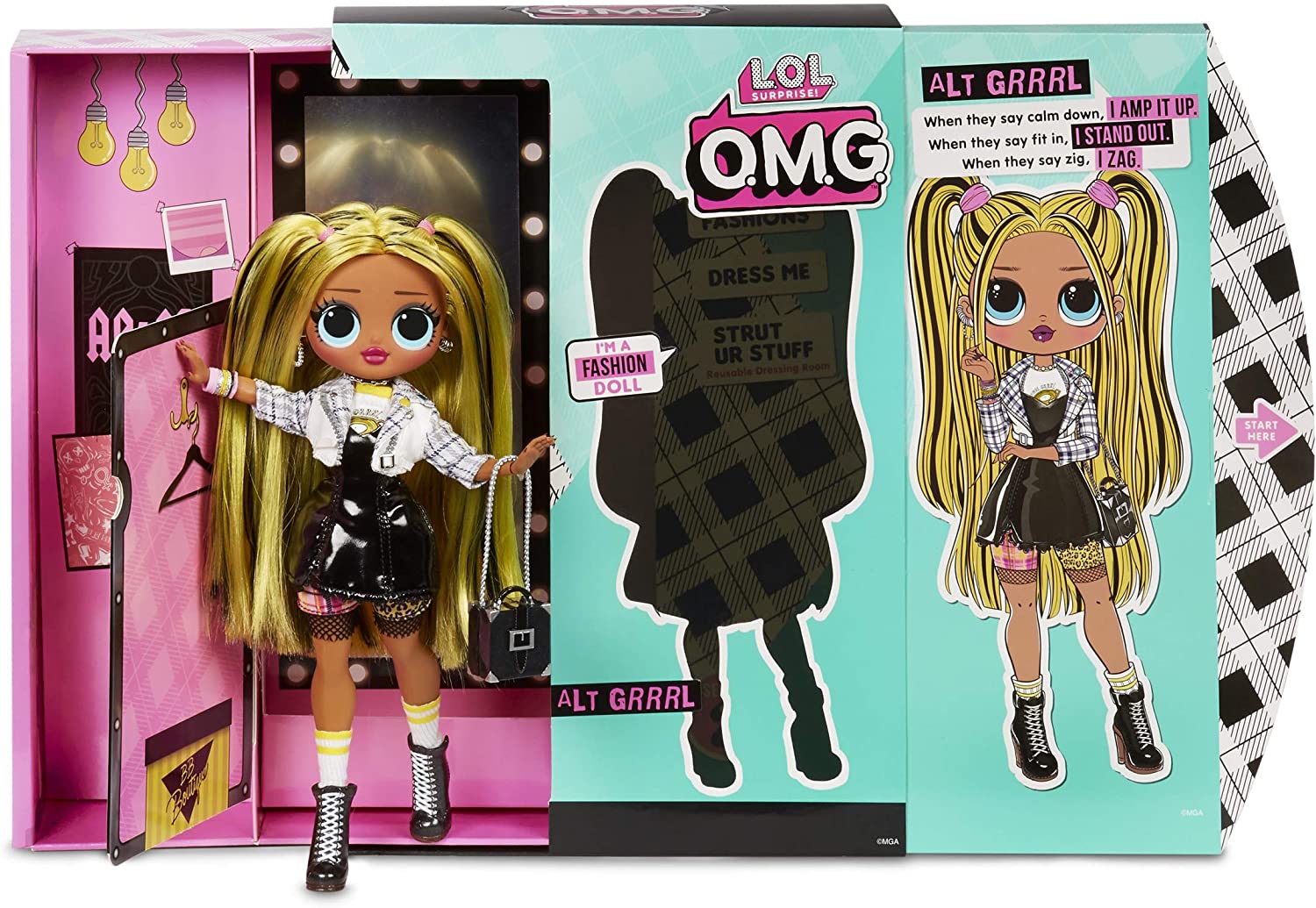 Surprise! 565123E7C Alt Grrrl Fashion Doll with 20