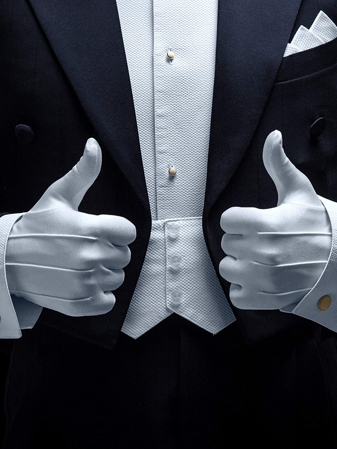 6 Pairs Uniform Gloves Parade Costume Gloves for Police Formal Tuxedo Guar - Image 2