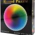 CYBERNOVA 1000 Pcs Round Jigsaw Puzzles Rainbow Palette Intellectual Game For Adults