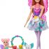 ​Barbie Dreamtopia Tea Party Playset with Barbie Fairy Doll, Toddler Doll, Tea Set, Pet and Accessories