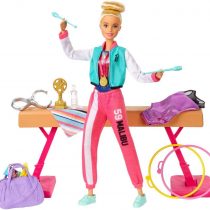 Barbie GJM72 Gymnast Playset, Dolls with Accessories
