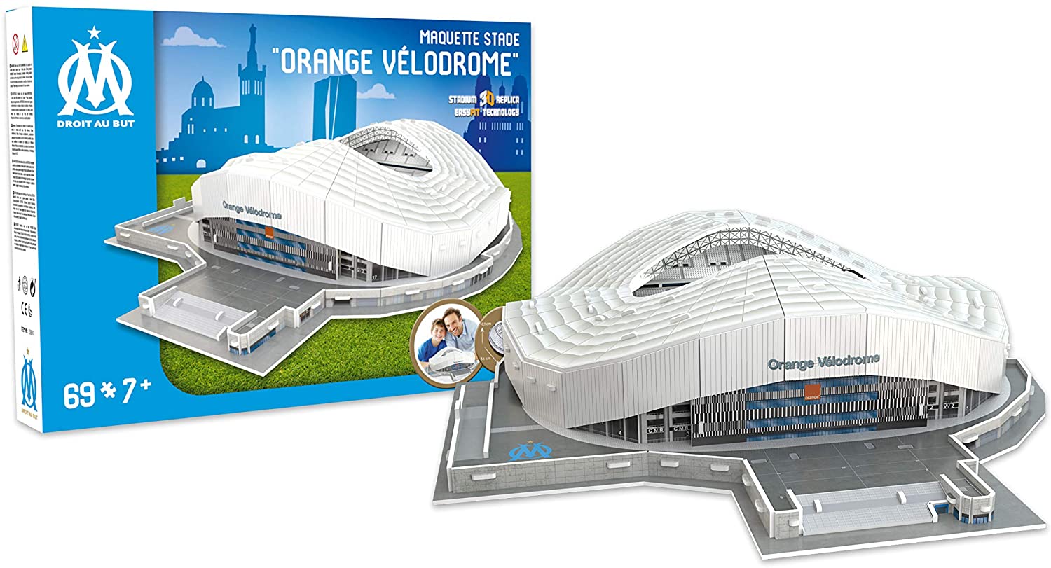Megableu 33004 3D Puzzle Stadium, Orange Velodrome Olympique de Marseille –  TopToy