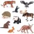 Volnau Animal Toys Figurines 9PCS Eurasia Animal Figures Zoo Pack for Toddlers Kids Preschool Educational Tiger Panda Jungle Forest Decorations Animals Set
