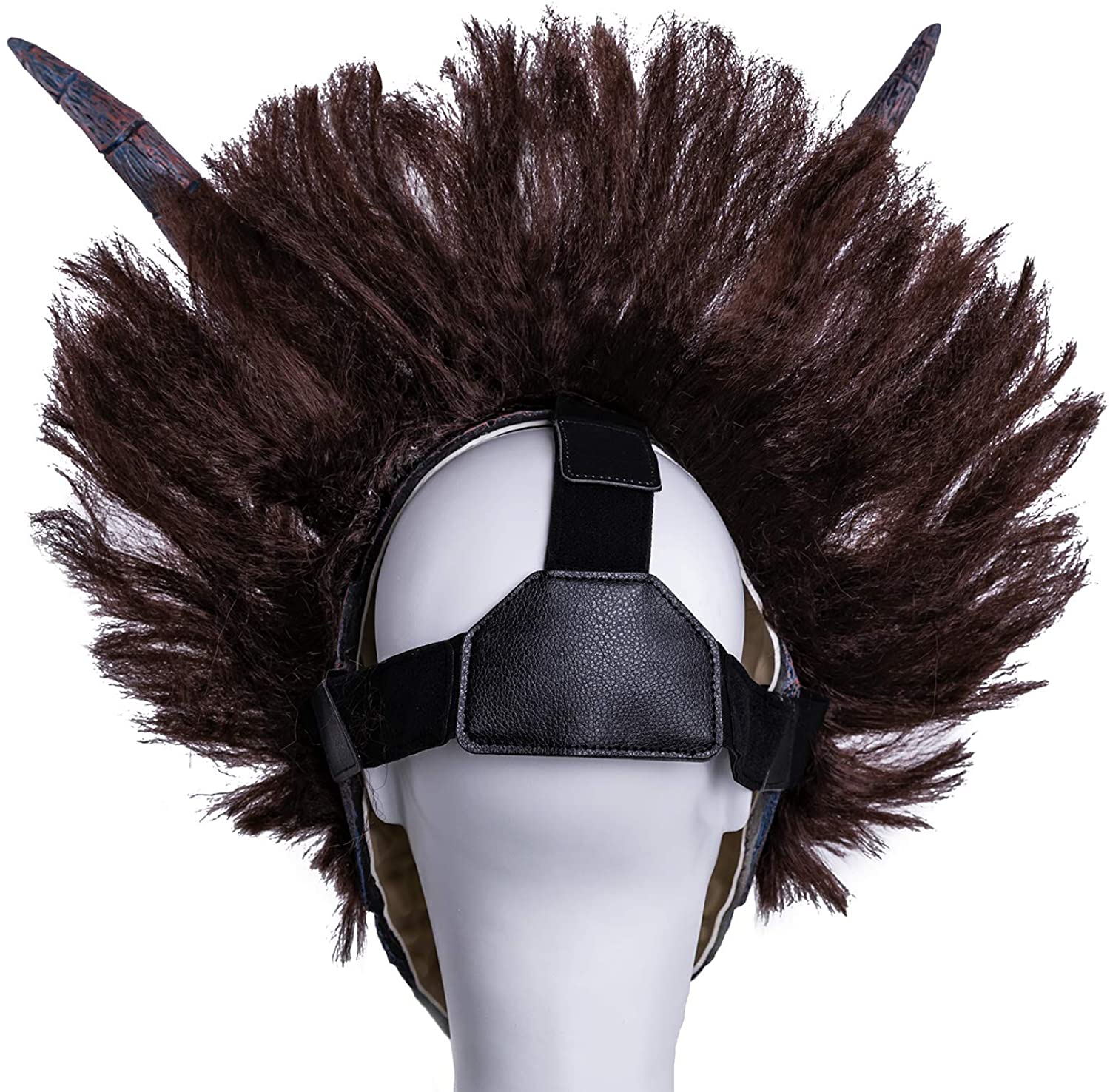 Killmonger Mask with Brown Wig Halloween Cosplay Costume Latex - Main Image