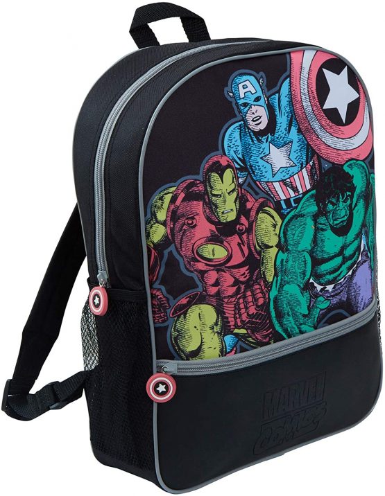 Marvel Comics Avengers Kids Backpack Large Back to School Bag Travel ...