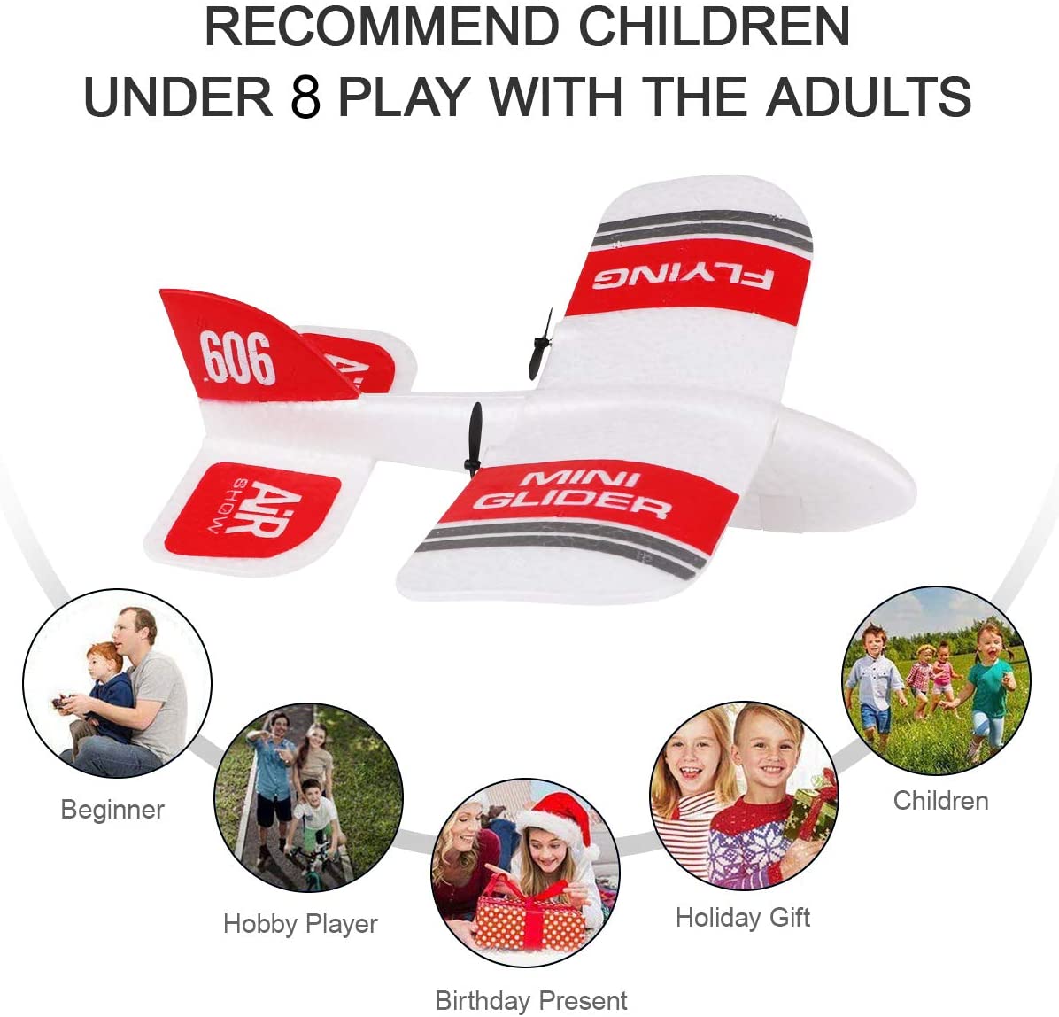 Remote Control Glider RC Airplanes KF606 2.4GHz 2CH EPP Mini Glider