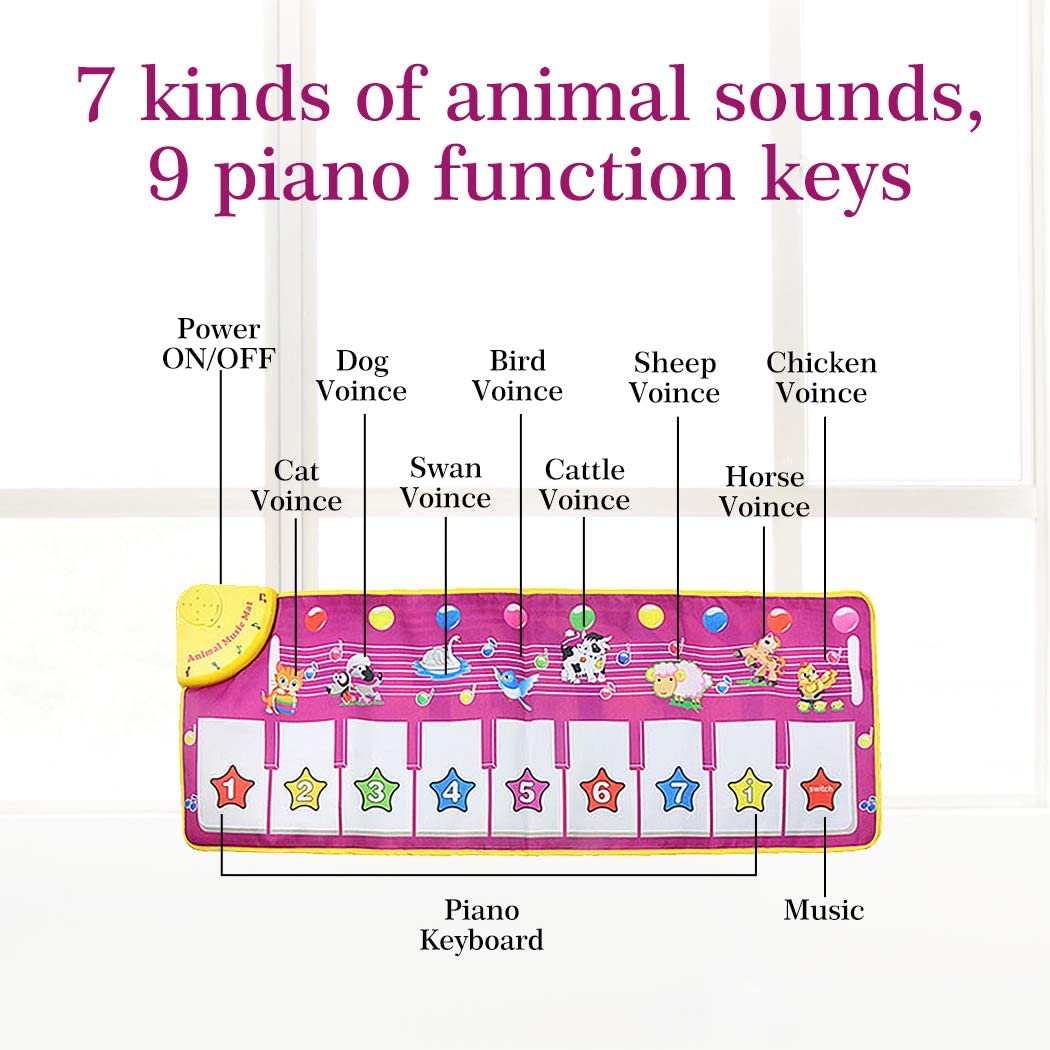 * AivaToba Toys for 1,2 3 Years Old Girls,Avitoba Girl Gifts Musical Piano Toy 