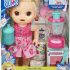 Baby Alive Magical Mixer Baby Doll Strawberry Shake with Blender Accessories, Drinks, Wets, Eats, Blonde Hair Toy for Children Aged 3 and Up