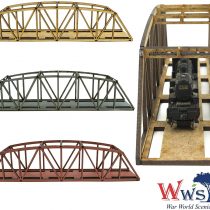 War World Scenics Single Track N-Gauge MDF Camelback Bridge 200mm (Choose Colour) &ndash; Railway Modelling Scale Railroad Model Diorama Rail Layout Landscape