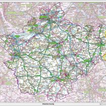 Cheshire County Map-Paper