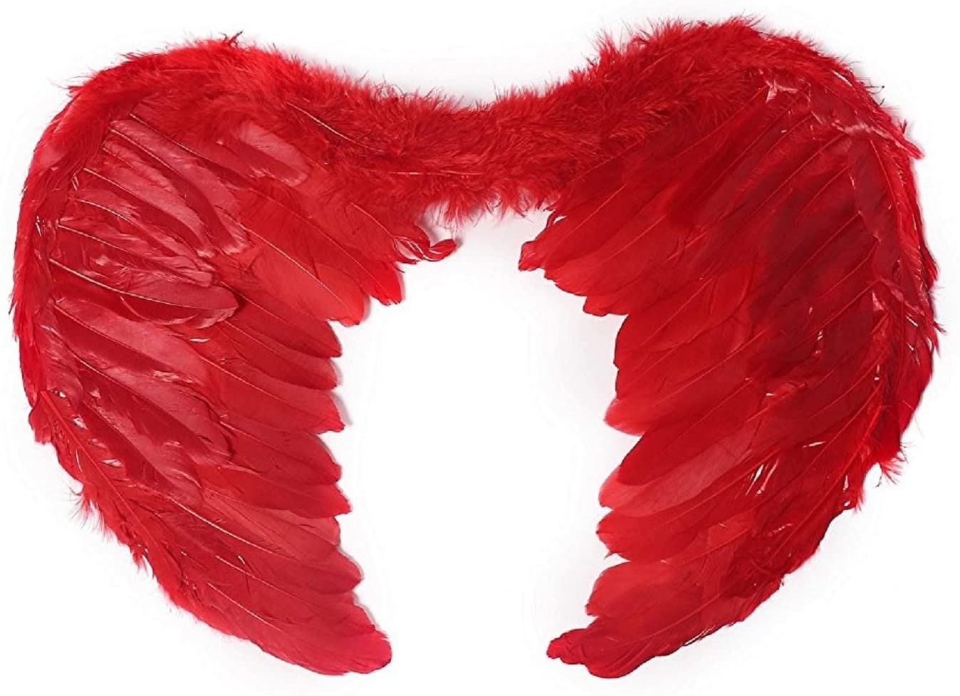 Synthetic Feathered Devil Angel Wings Adult Children Halloween red ...