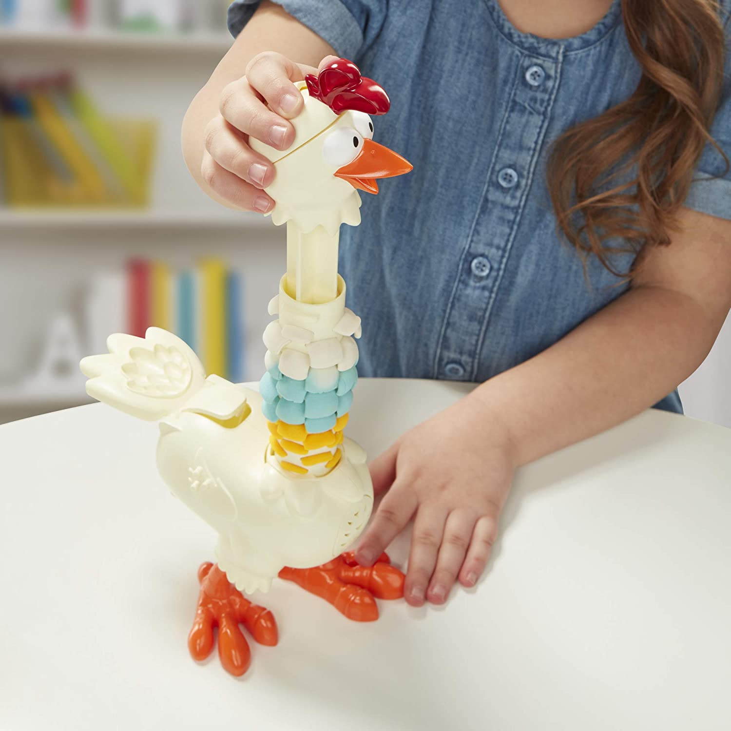 Play-Doh Animal Crew Cluck-a-Dee Feather Fun Chicken Toy, 56% OFF