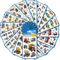 AVERY Zweckform 524 Sticker for Children (Boys, Children's Stickers, Football, Tractor, Pirates, Cars, Police and Fire Brigade, Building Site, Children's Birthday Parties, Party Bags) 59991
