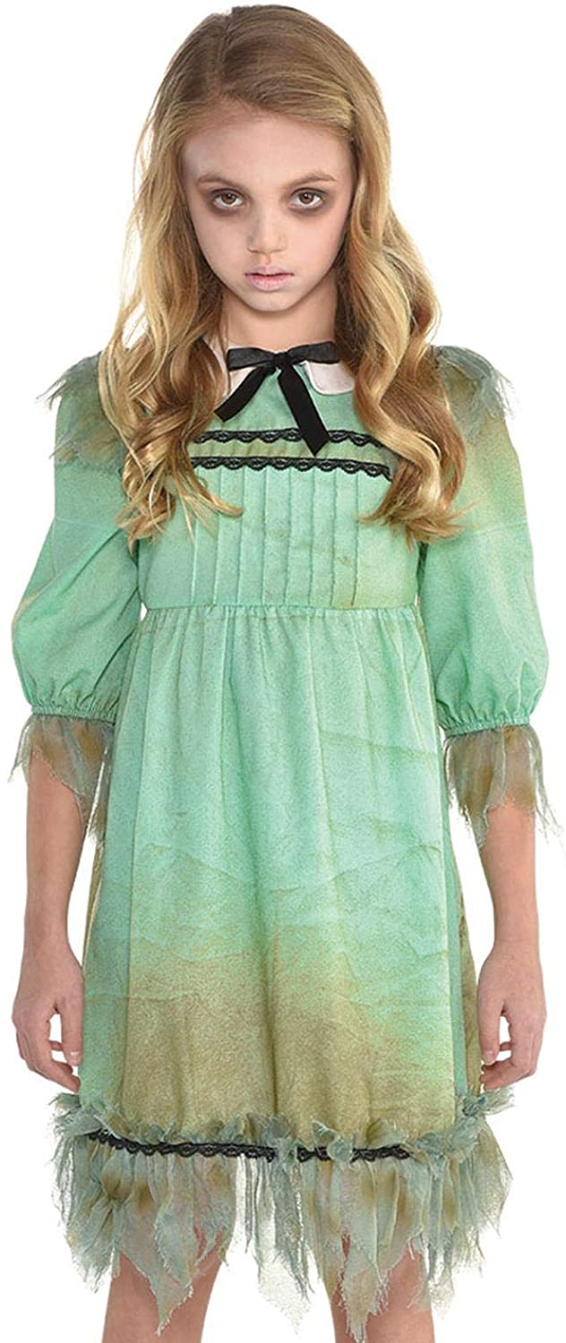 amscan 9904703 Childs Girls Frightening Creepy Girl Halloween Fancy