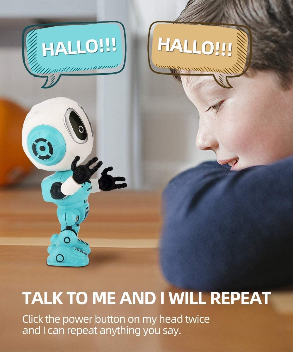 FUTURE ROBOT Recording Talking Robot for Kids Children Toys,Education Robots LED 