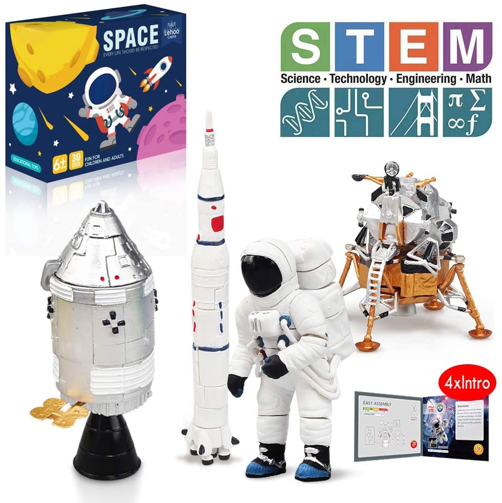  Lehoo Castle Building Toys for Kids Age 3-12,Space Station  Space Shuttle Building Kit Including Astronaut, Rocket, Lunar Lander and  Space Capsule, STEM Space Toy for Boys and Girls (109pcs) : Toys