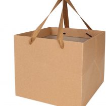 5Pack Large Paper Gift Bag Gift Boxes with Handle Paper Carrier Bag Brown Kraft Paper Gift Bag Christmas Birthday Gift Packing Bags Flower Present Carrying Bag Party Gift Bag Recycled Shopping Bag