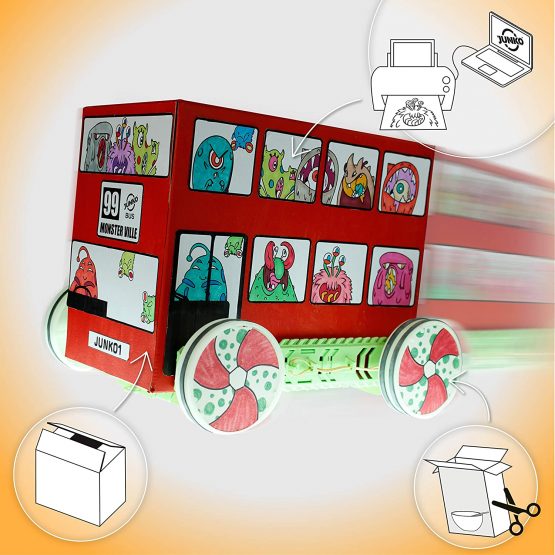 JUNKO Core Zoomer TOY CAR Kit Make your own Toy Car Out of Recycled