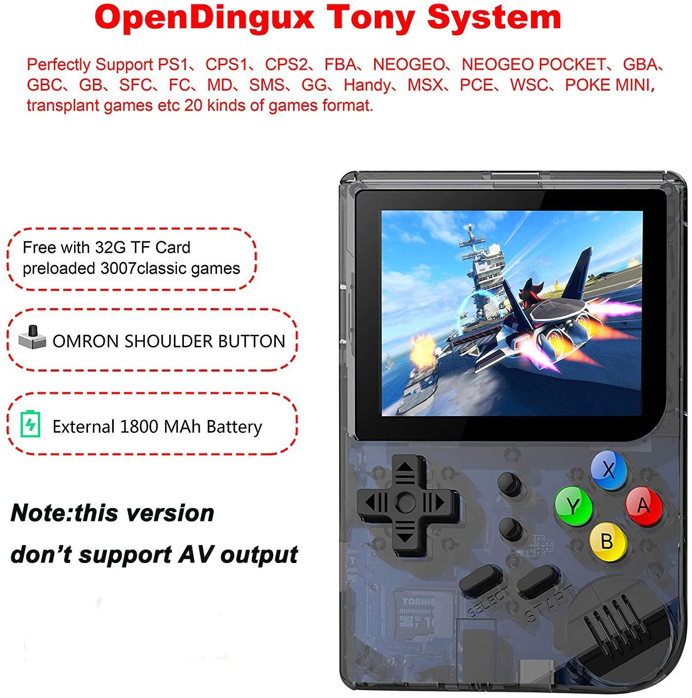 Linux Promax Console Anbernic 2019 Upgraded Opening Linux Tony System Handheld Game Console ...
