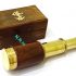 Handcrafted Nautical Decor Scout's Brass/Wood Spyglass Telescope With Rosewood Box,6'',