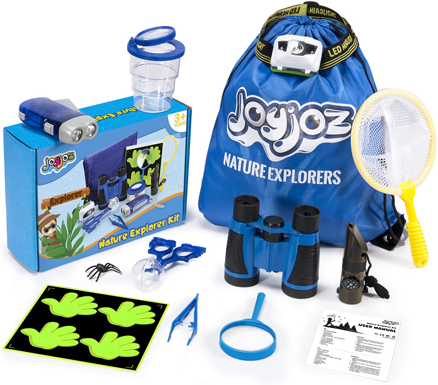 Joyjoz Explorer Kit 28 Pcs,Nature Adventure Kit Outdoor Toys