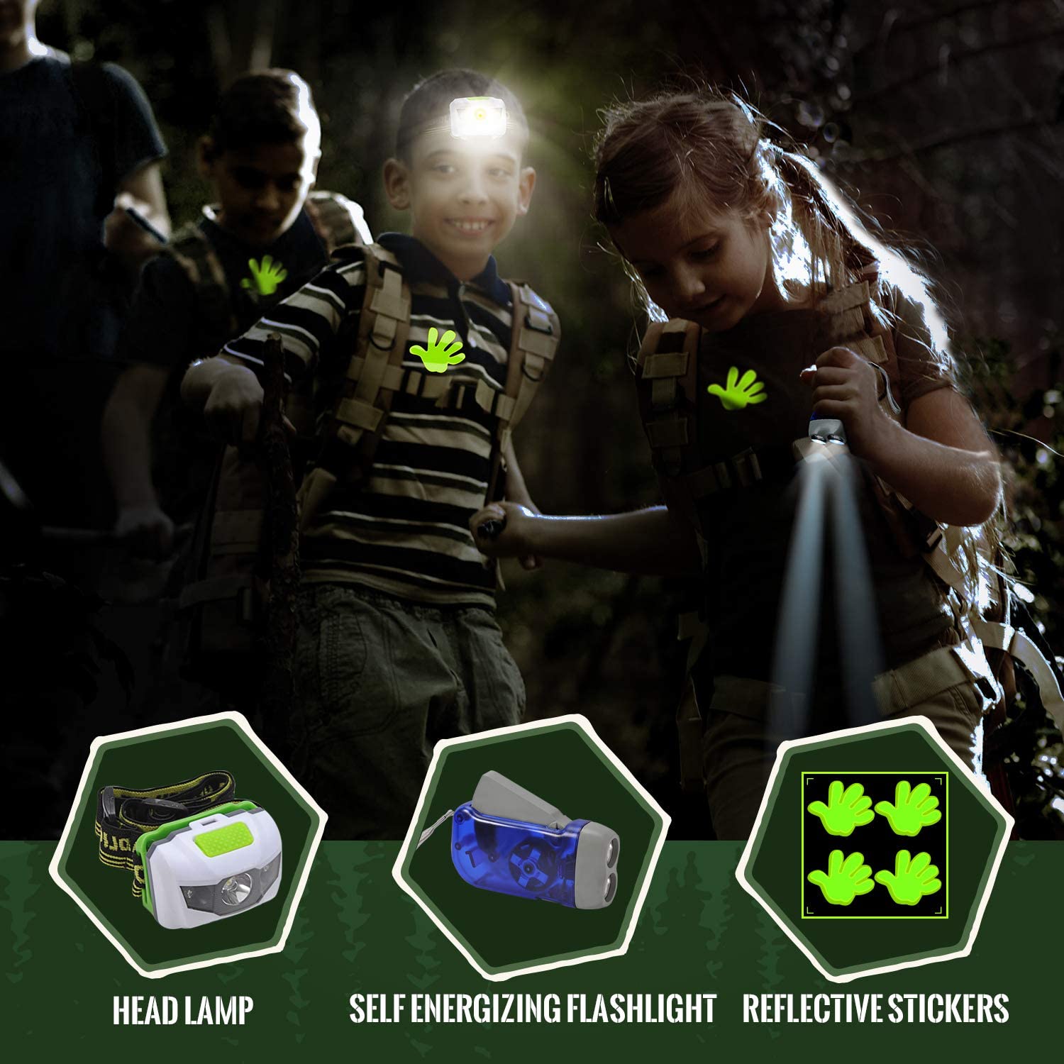 Joyjoz Explorer Kit 28 Pcs,Nature Adventure Kit Outdoor Toys