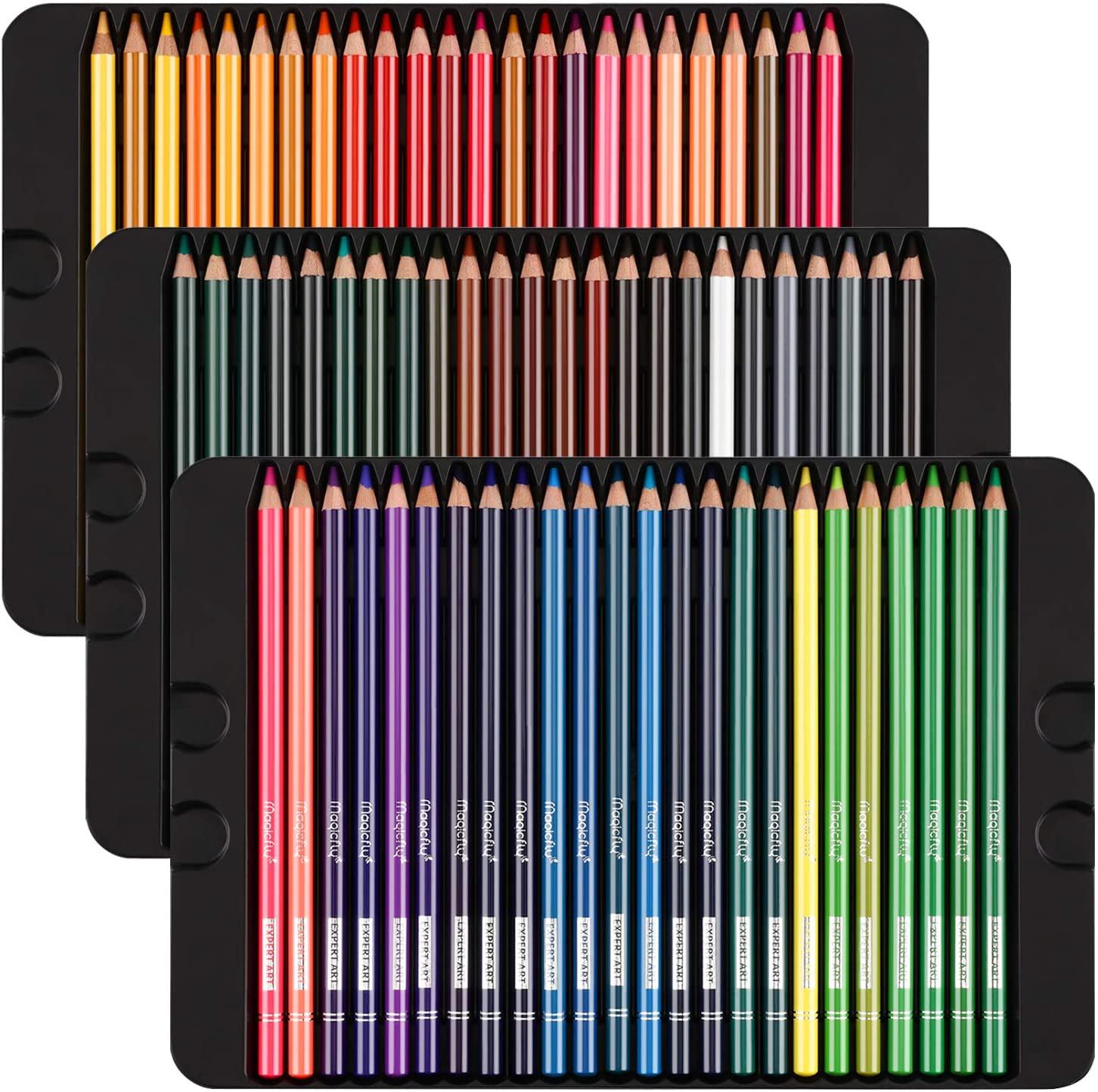Magicfly 72 Colored Pencils Set, Oil-Based Colored Pencils for Adults, Artists, Art Colored Pencils for Coloring Books, Drawing Arts & Sketching