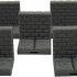 EnderToys Locking Dungeon Tiles - Edge Tiles (x10 pieces), Terrain Scenery Tabletop 28mm Miniatures Role Playing Game, 3D Printed Paintable