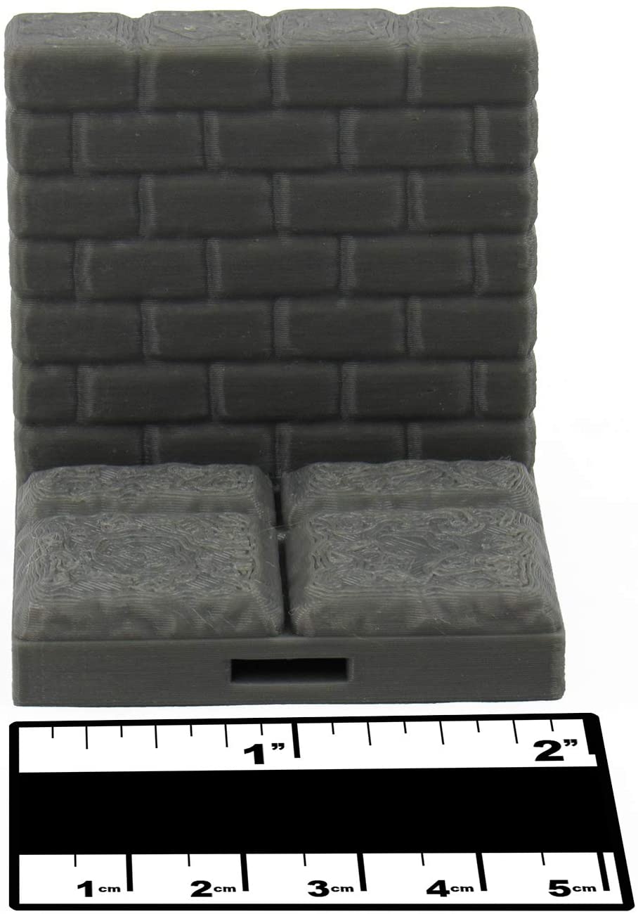 EnderToys Locking Dungeon Tiles - Edge Tiles (x10 pieces), Terrain Scenery Tabletop 28mm Miniatures Role Playing Game, 3D Printed Paintable - Image 2