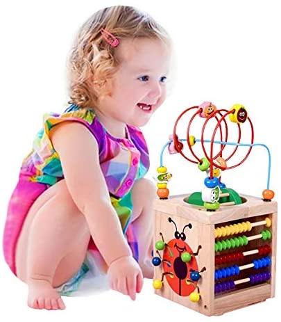 thumbnail interactive-video image 1 of JOYIN Baby Toddler Activity Center Cube & Stacker Toy – Shapes & Colors Fun 1 of 1