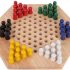 Alomejor Children's Checkers Early Education Intellectual Toys Jumping Chess Board Wooden Quality Chinese Checkers Table Games Teaching Aids