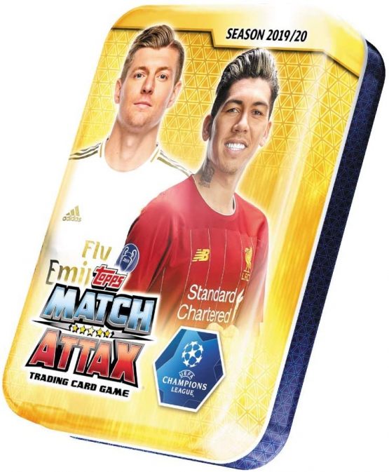 Topps – Match Attax – Collector Mini Tin – 19 20 – 45 Football Cards 