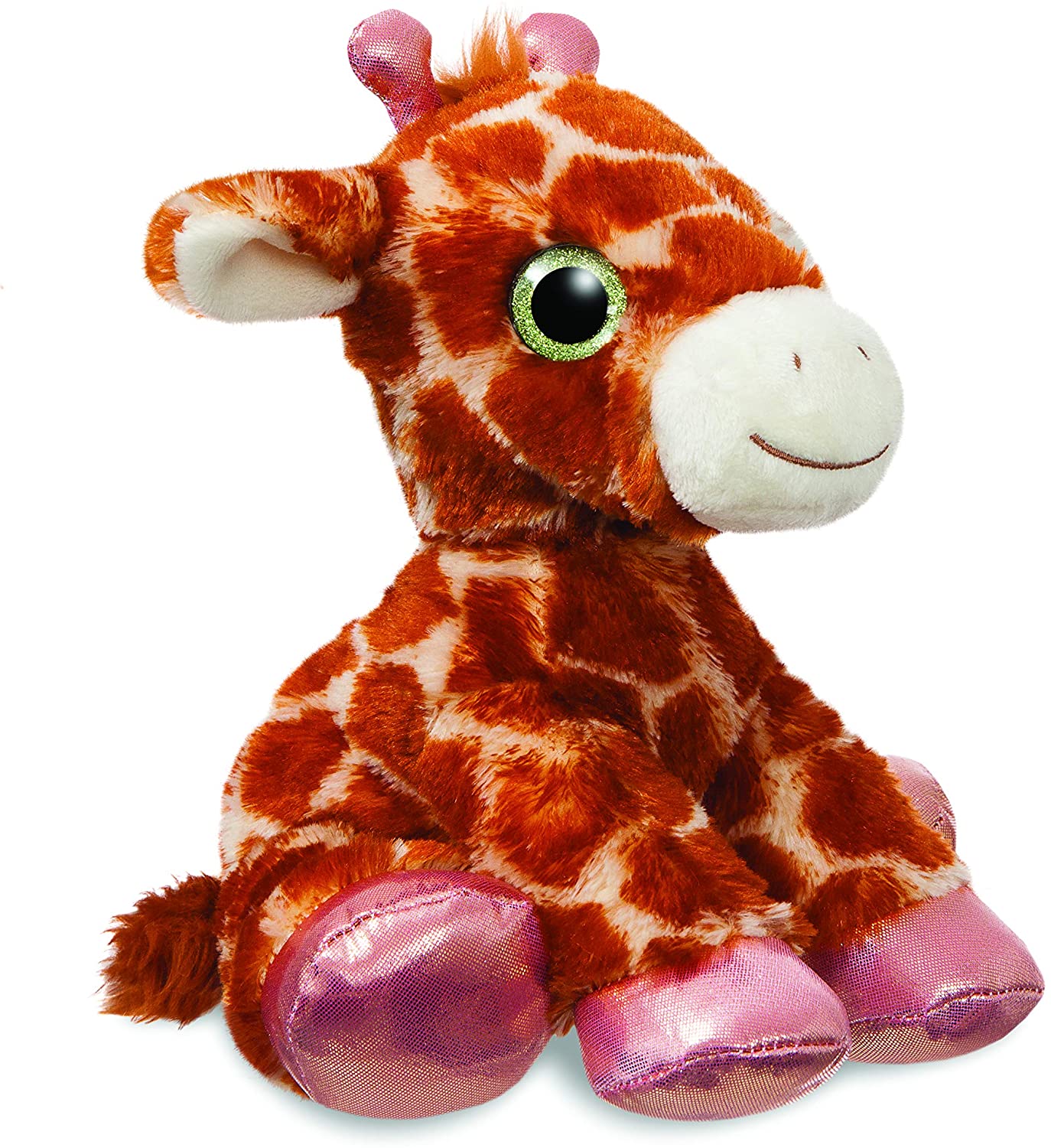 Peluche Aurora Isabella Giraffe 17,8 Cm: Morbida Giraffa Marrone Della Collezione Cuddle Pals, Adatto Dalla Nascita