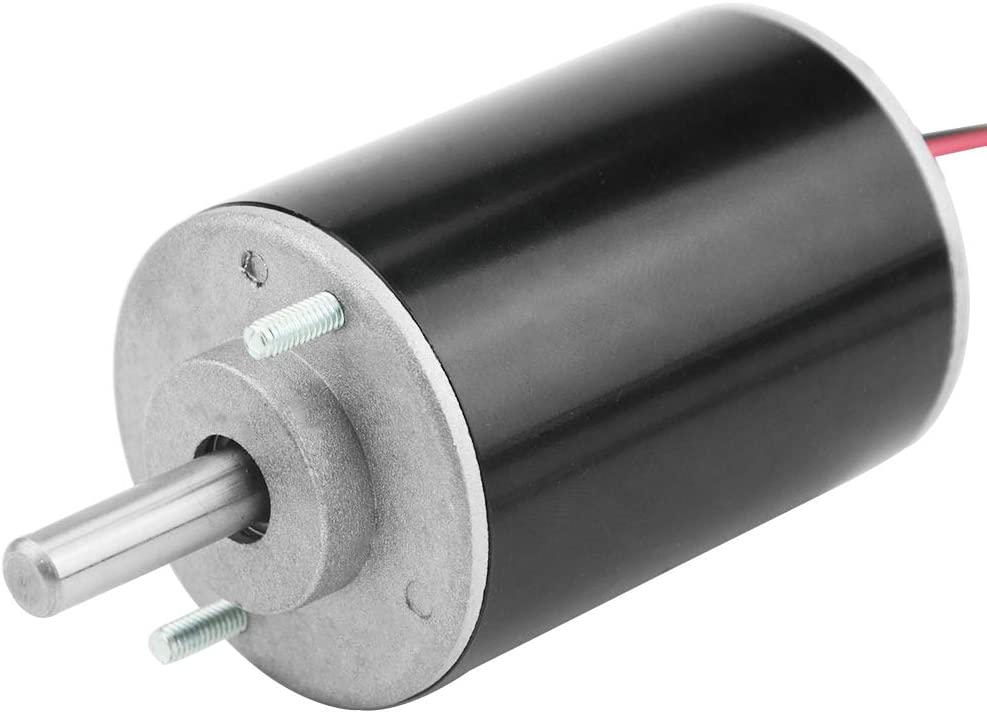 Kit Motore DC 12V 3500 RPM – 30W, Magnete Permanente, Con Staffa E Accoppiamento Esagonale 6 Mm, Per Macchinari E Fai-da-te