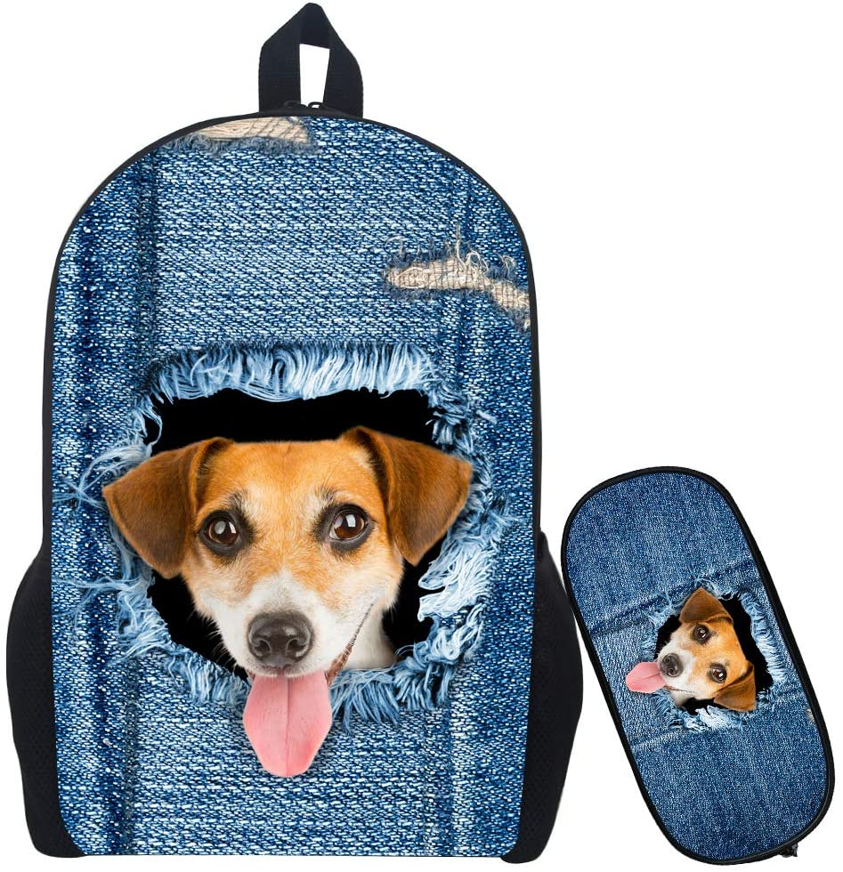 plush dog backpack