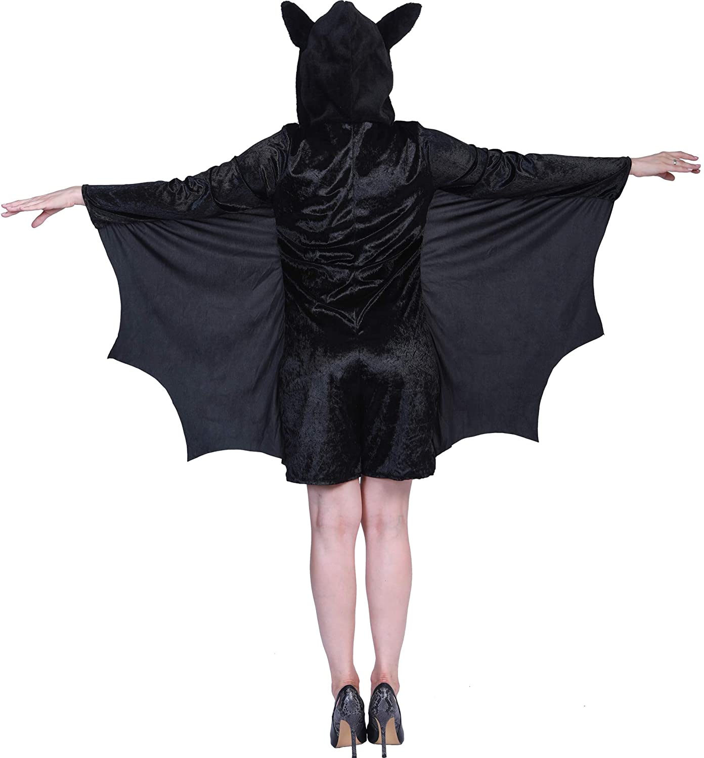 EraSpooky Women’s Animal Bat Costume Vampire Suit Fancy Dress Halloween ...