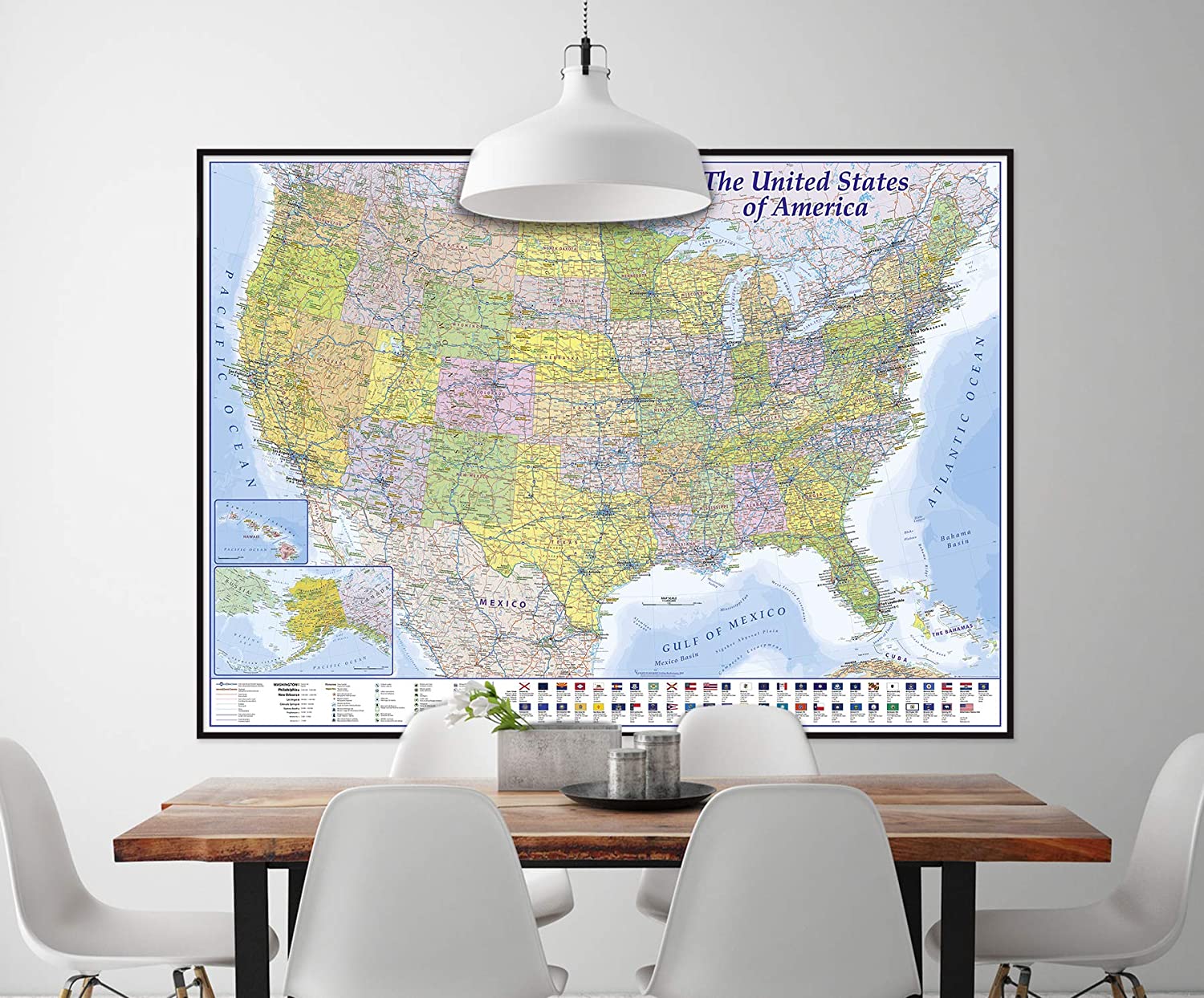 Close Up XXL USA Map Premium Poster Giant America Map With All States 81rRRCz6JsL. AC SL1500