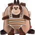 PERLETTI Plush Cow Backpack for Toddler - Children 3 4 5 Years Daypack and Removable Soft Stuffed Animal - Fluffy Cuddly Puppet and Baby Kid Handbag for Preschool Kindergarten Travel 22x25x3 cm(Cow)