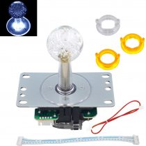 SJ@JX Arcade LED Joystick SANWA Style Fight Joystick LED Stick Retro LED Joy Circular Limiter Octagonal Limiter for Retro Pie Raspberry Pi MAME Jamma SANWA