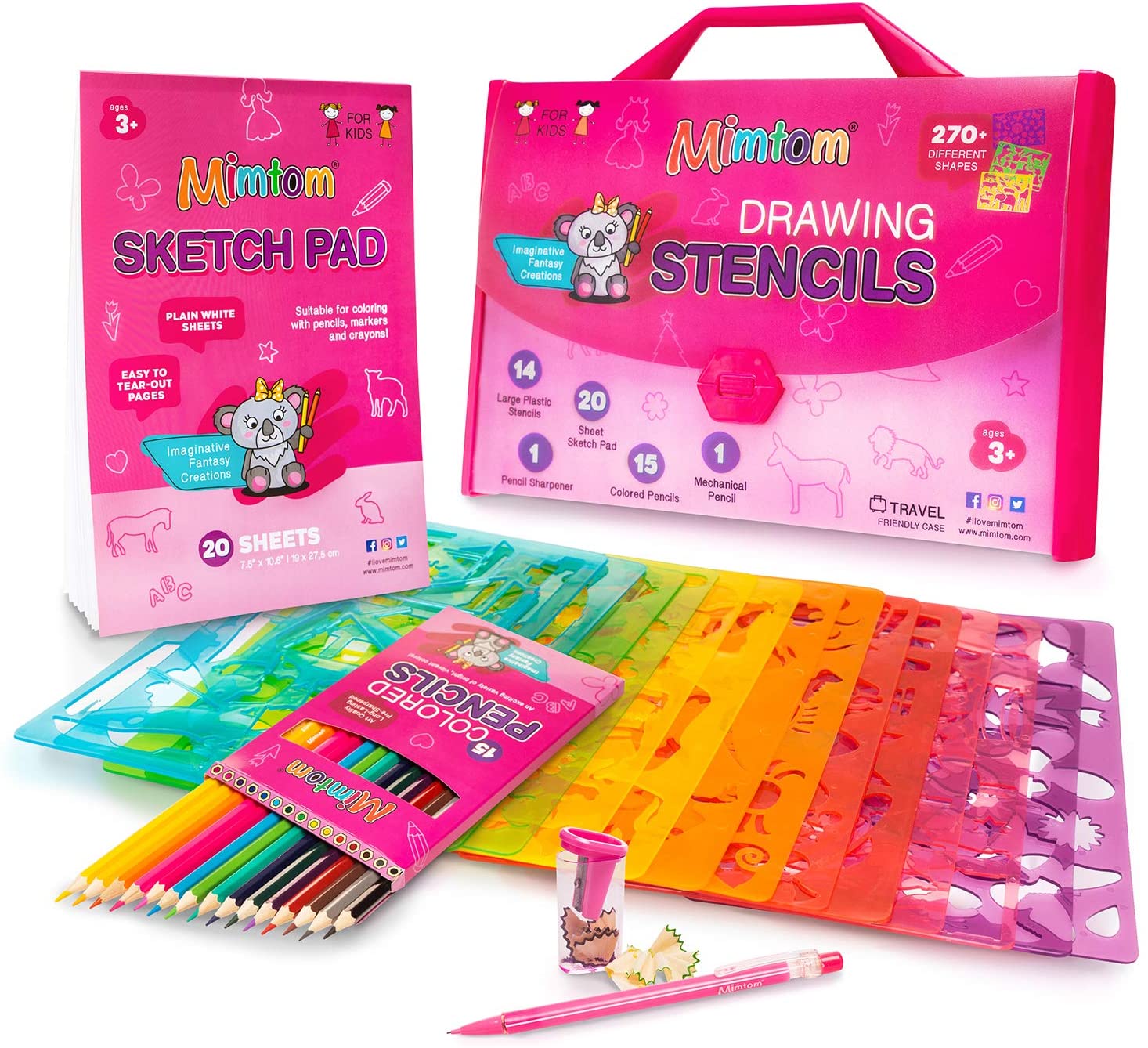 Drawing Stencils Kit for Kids Large