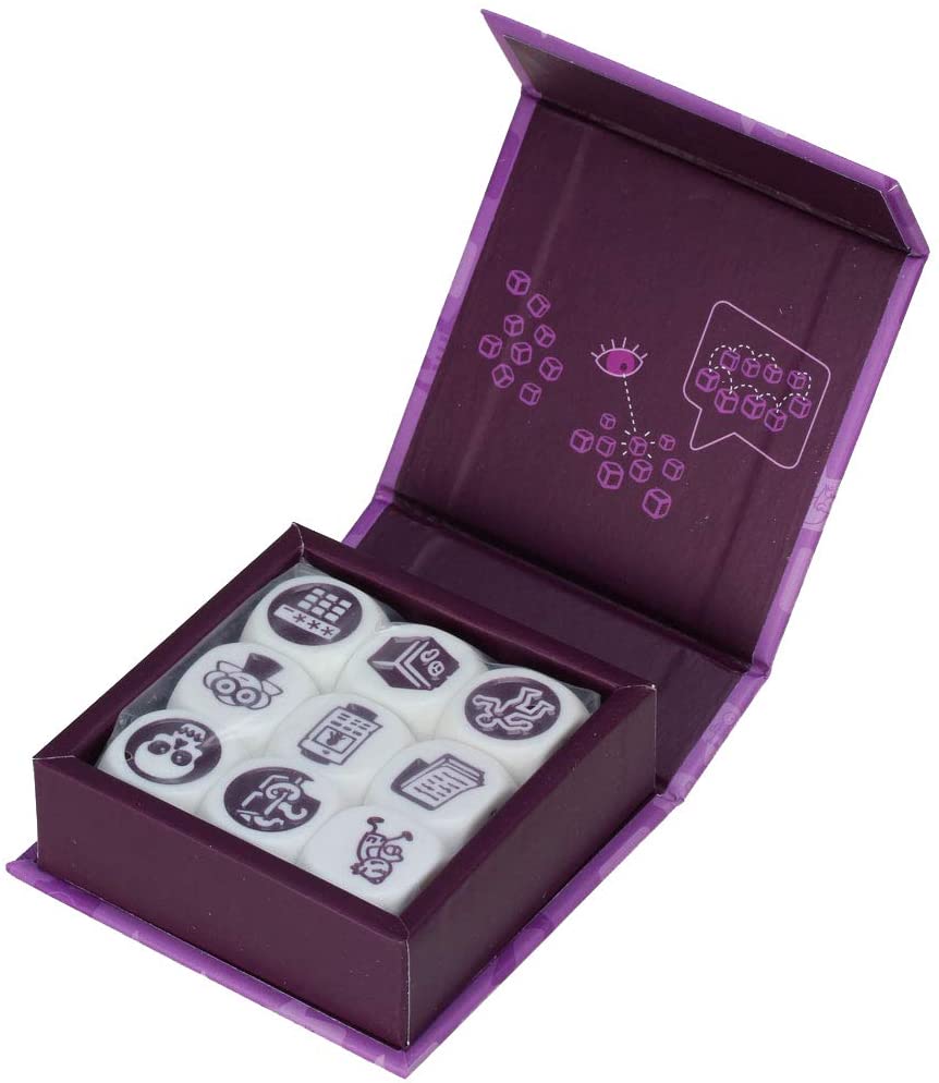 Asmodee Italia, Rory's Story Cubes Mistery (Purple), Dice Game for Creating Stories, Italian Edition, 8079 - Image 3