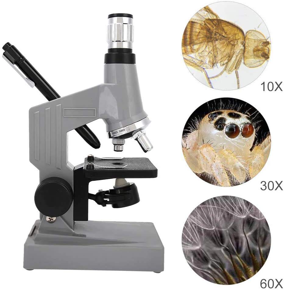 Alomejor Microscope Student 1200X Biological Microscope Science Lab 10 ...