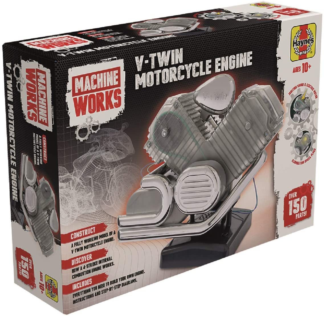 Haynes MWHV2 V-Twin Motorcycle Engine Model, Multi – TopToy