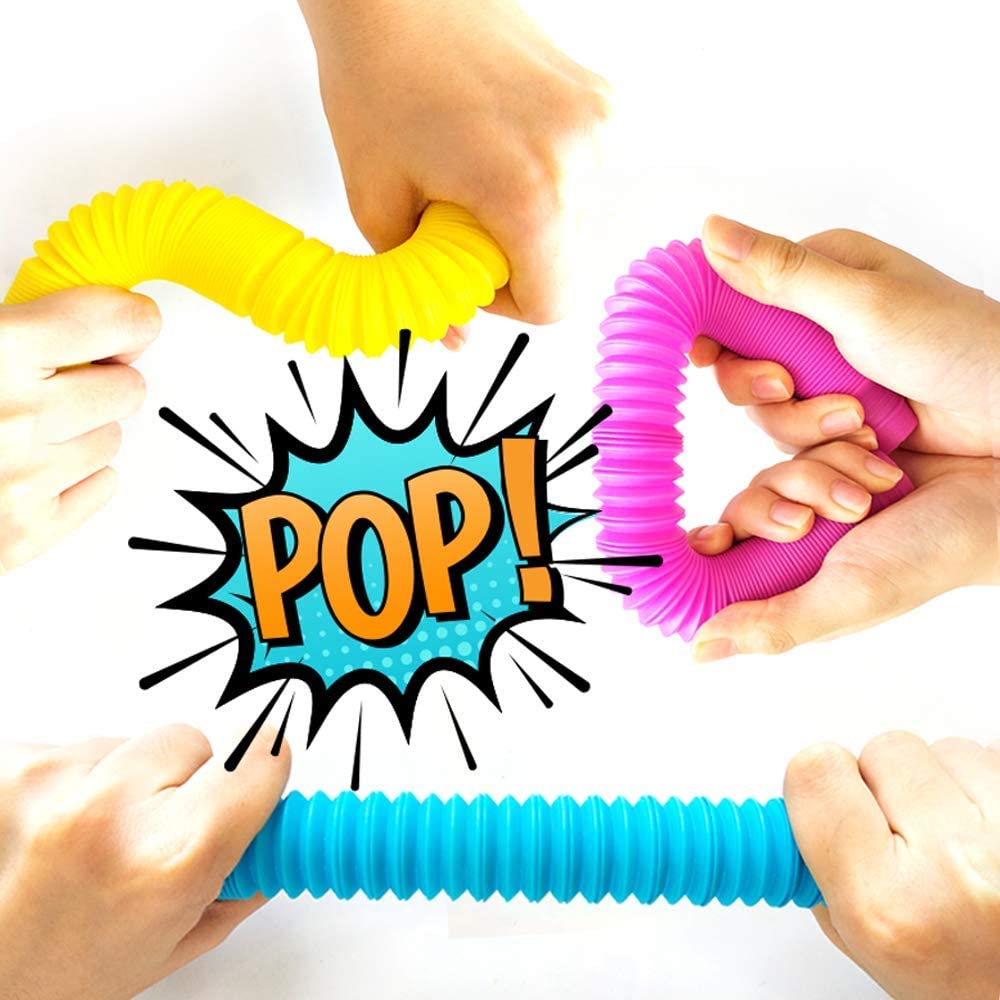 OleOletOy Pop Tubes 24 Pack Fine Motor Skills Toddler Toys DIY Classroom Sensory Fidget for Kids Pre-Kindergarten Finger Toys Stretch Tube for Kids Decompression for Kids 6 Colours OleOletOy Pop Tubes 24 Pack Fine Motor Skills Toddler Toys DIY Classroom Sensory Fidget for Kids Pre-Kindergarten Finger Toys Stretch Tube for Kids Decompression for Kids 6 Colours