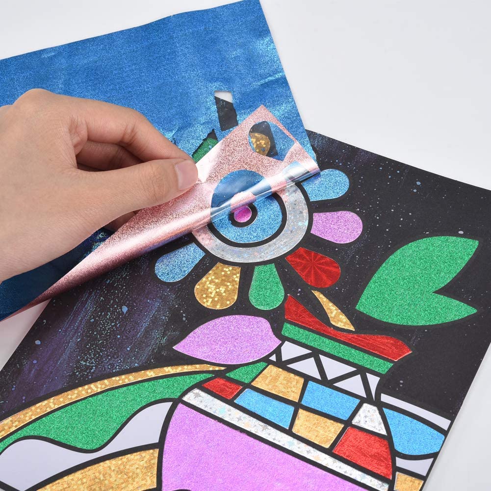Cizen Boys Kids Girls DIY Stickers, Scratch Art Paper Card ...
